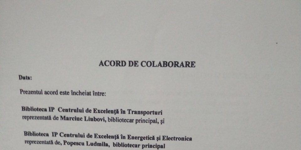 Biblioteca Centrului de Excelență in Transporturi